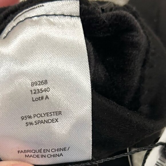 Laura Pearl Embellished Faux Suede Gloves Black - Picture 6 of 6